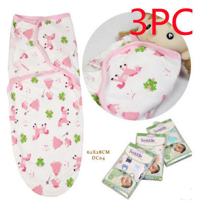 Cotton baby baby wrapped towel, cartoon baby sleeping bag, anti startled baby and baby products